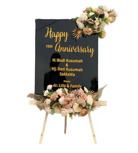 Papan Bunga Akrilik Obi Timur