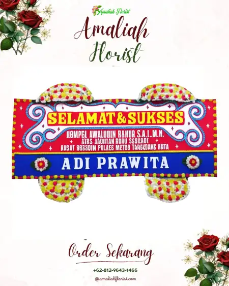 Papan Bunga Ucapan Selamat Obi Timur
