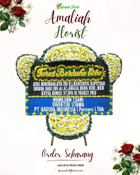 Papan Bunga Duka Obi Timur